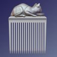 Cat_plate_02.jpg Hair comb "Cat"