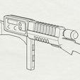 2re.JPG Cylon Rifle Battllestar Galactica Prop gun 3D print weapon 1:1 scale