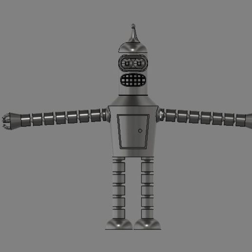 Bender.JPG Fichier STL Figure articulée de Bender・Modèle pour impression 3D à télécharger, BePrint