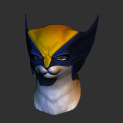 gato-con-casco.png Fichier STL Chat Wolverine - Casque・Objet imprimable en 3D à télécharger