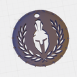 Spartan shield.png Spartan Shield Keyring / Pendant