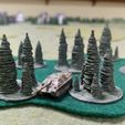 Jagdpanther-in-Trees-Copy.jpg Pine tree terrain for 6mm, 10mm wargaming