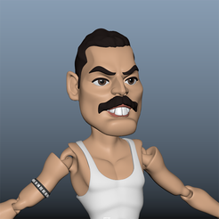 freddie01.png OBJ-Datei Freddie Mercury Flexi-Gelenk・3D-druckbare Vorlage zum herunterladen