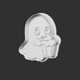 359546322_607547881204709_3471571320345121719_n.jpg Kawaii Ghost eating a cupcake cookie cutter and stamp 2 piece file