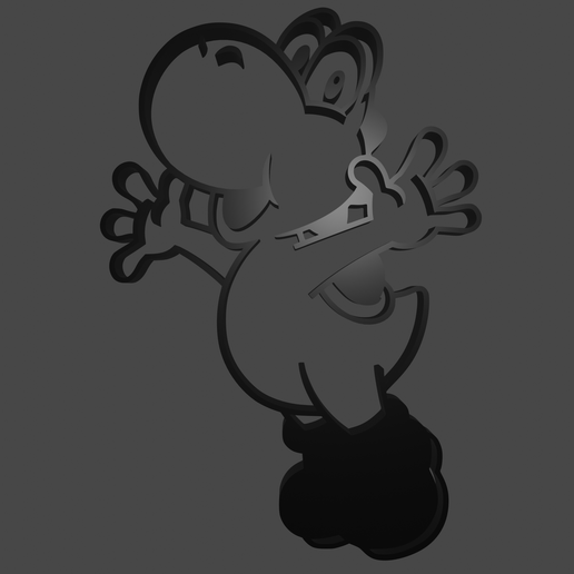 Yoshi keychain 3D model