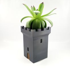 011.jpg STL-Datei Medieval tower planter with courtyard kostenlos herunterladen • Objekt zum 3D-Drucken, CogwheelWorkshop