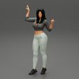 Girl-0025.jpg Girl Posing In Short Shirt Showing Belly 3D Print Model