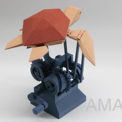 t07-1920x1280.jpg Free STL file Flying Sea Turtle・3D print design to download, Amao