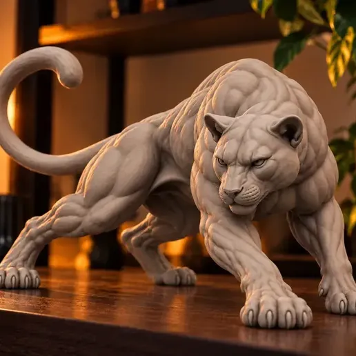 Majestic Leopard - Ultra Detailed | Muscular Sculp