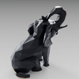08.png Low poly elephant