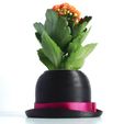 SAM_0387.jpg Bowler Hat Mini Plant Pot for Succulent&Cactus