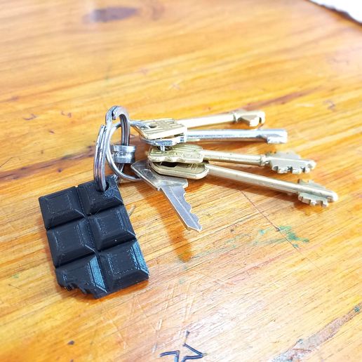 Key ring 70% chocolate bar :-P 3D model