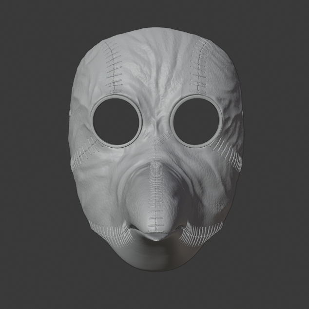 Leather Plauge Doc1.png Fichier STL Masque de médecin contre la peste du cuir・Objet imprimable en 3D à télécharger, DFB93