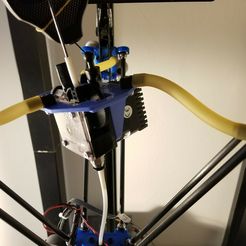 20180204_134829.jpg Free 3D file Kossel / Delta E3D Titan Clone Flying Extruder Mount・3D printable model to download