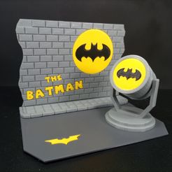 IMG_20230125_170203.jpg STL file BATMAN DIORAMA BAT SIGNAL LAMP・3D printer model to download