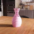 untitled5.png 3D Modern Wireframe Vase STL File - 056