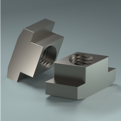 Rhombus-Nut-M8.png Free STL file Rhombus Nut M8・3D printing template to download