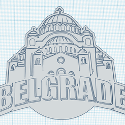Screenshot-2023-02-07-at-12-38-57-3D-design-1-Tinkercad.png STL-Datei Belgrad Serbien Logo Schlüsselanhänger Schlüsselring・Modell zum Herunterladen und 3D-Drucken