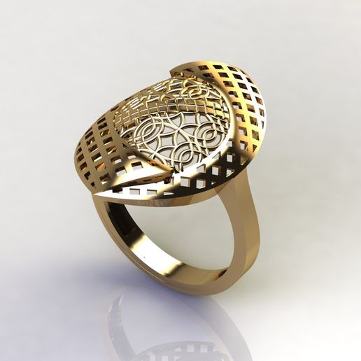 Lightweight Women Ring Jewlery Rings For Women STL 3DM 3D JEWELLERY 3D model