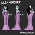 Lily-3-Caras-Instagram.jpg Lily Munster 3D PRINT Figurine