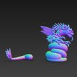 Naga-Sentinel-12.jpg Naga Sentinel - Criatura fantástica mitad serpiente mitad dragón Modelo de impresión 3D