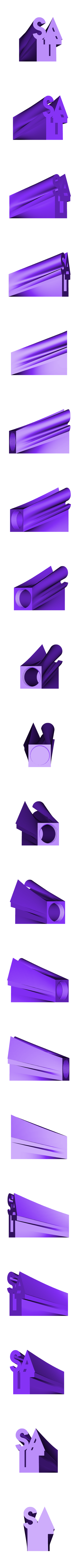 SALT.stl Salt and Pepper Text Shakers