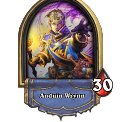 andruin-wrynn.png Файл STL Литофановая открытка! Андуин Вринн・3D-печатный дизайн для загрузки