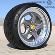 porshe-996-boxter-v124.png Porshe 996 Boxster rims with ADVAN tires for diecast and scale models