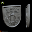 2.png Drunken Huntsman Tavern Sign from Skyrim (Drunken Huntsman Tavern Sign from Skyrim). For 3D printing and CNC woodworking machines.