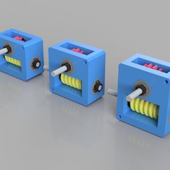 D-WGears_1.jpg Free STL file Worm Gear Boxes 1:10/1:15/1:20・3D printable model to download