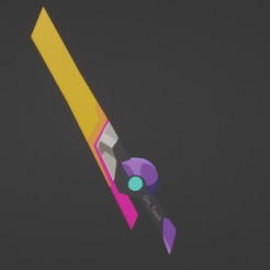 my-really-sword.png Archivo OBJ espada low poly・Diseño de impresora 3D para descargar