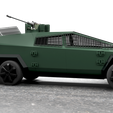 07-1.png Military Cybertruck Six-Wheel High Quality 3D Model [With/Turret and Solar Panels]