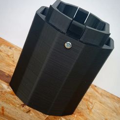 0.jpg STL file Enlarged Battery Box for Ares Amoeba HONEY BADGER Battery Box・3D printer design to download