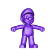 mario_completo.stl MARIO BROS FLEXI PRINT IN PLACE - SUPER MARIO BROS