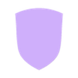 shape_0380.stl Blank Shield Template - Customizable Heraldic Design