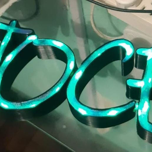 joce led sign 3D model