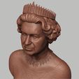 19.jpg Queen Elizabeth II Bust 3D print model