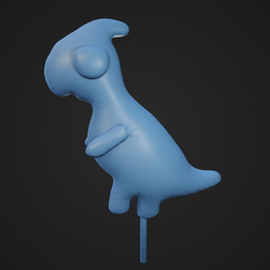 Parasaurlophus_1.png Archivo STL Parasaurlophus hinchado de dibujos animados・Modelo imprimible en 3D para descargar