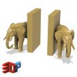 Elephants desktop Bookends_1.jpg Elephant desktop bookends 1
