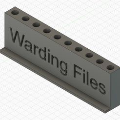 WARDING_FILES_v1.jpg Free STL file Warding File Holder・3D printable object to download