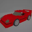 ezgif.com-gif-maker.webp LEGO Ferrari F40 Competizione Speed Champions 75890 3D MODEL