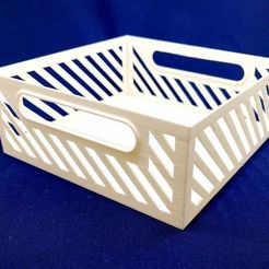 Slanted-hole_Basket.JPG Free STL file Slanted-hole Basket・3D printing design to download