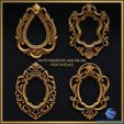 0-9.jpg 27 Mega Bundle Baroque & Classic Photo Frames - 3D Models STL/OBJ for CNC & 3D Print