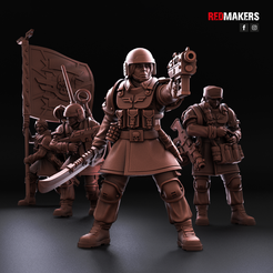 A1.png Archivo 3D Shock Troops - Escuadrón de mando femenino de la Fuerza Imperial・Modelo para descargar y imprimir en 3D