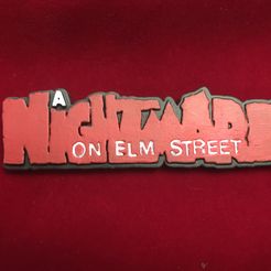 AnyConv.com__IMG_9406.jpg STL file Nightmare on Elm Street Freddy Krueger Name Plate Nameplate for Magnets, Model Kits, and Busts・3D printer design to download
