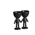 Enamorados_N6_Negro_1.png SET DE 8 MACETAS ENAMORADOS ROBERT PLANTS - SET VASE 8 FLOWERPOT ROBERT IN LOVE