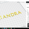 CURA.png MAIANDRA font uppercase and lowercase 3D letters STL file
