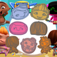 Grand Maimu-kit.png STL-Datei Mini Beat Power Rockers COOKIE CUTTERS KIT X7 GALLET CUTTERS・3D-druckbare Vorlage zum herunterladen