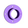 foot sleeve - 4 Bolt holes.STL Soportes para madera redonda de 3.6mm de diametro (aprox. 1.5")