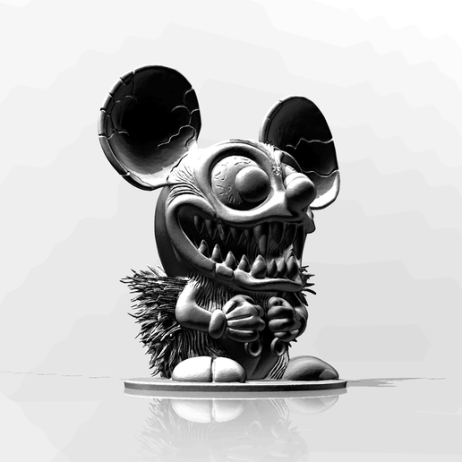 🐁 K44 scary Mickey Mouse・ 3MF File for 3D printing・Cults